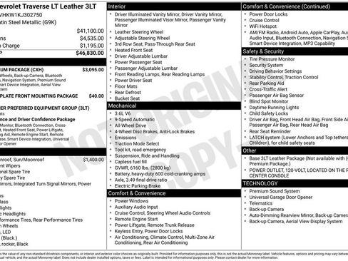 Certified 2019 Chevrolet Traverse LT w/ LT Premium Package image 11