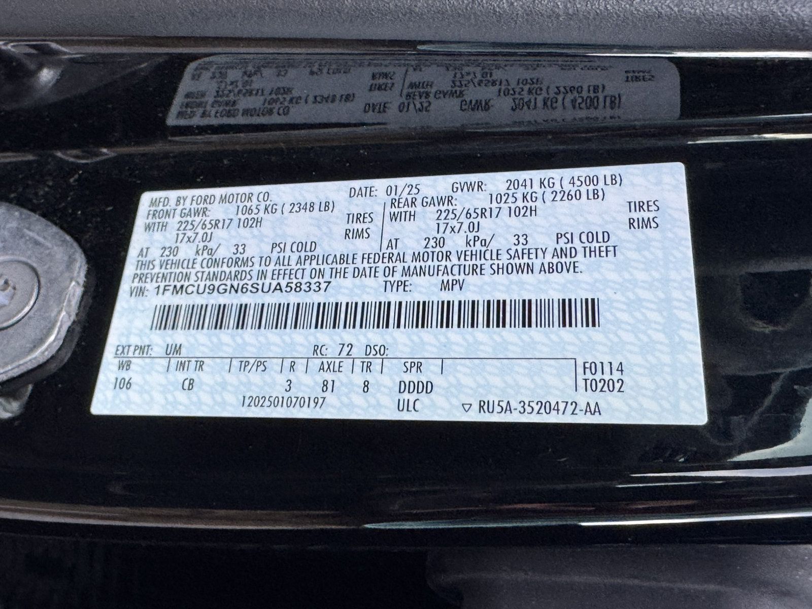 Used 2025 Ford Escape Active AWD/4WD image 35