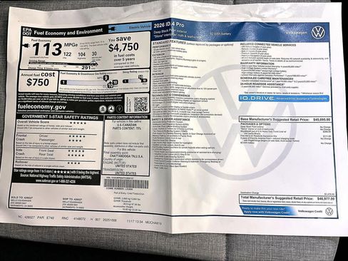 New 2026 Volkswagen ID.4 Pro image 35