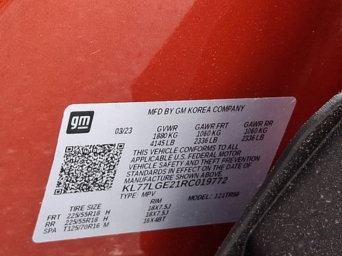 Certified 2024 Chevrolet Trax RS w/ Sunroof Package FWD image 26