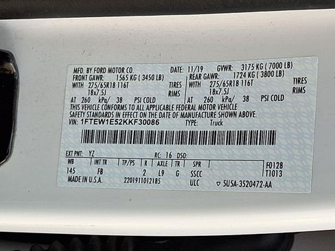 Used 2019 Ford F150 XLT w/ Equipment Group 302A Luxury AWD/4WD image 27