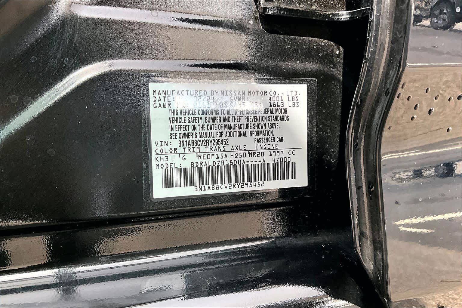 Certified 2024 Nissan Sentra SV w/ Lighting Package FWD image 33