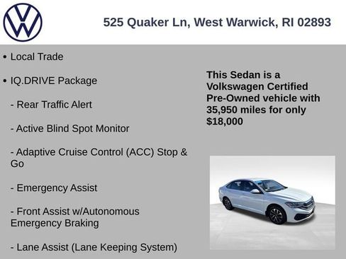 Certified 2023 Volkswagen Jetta S w/ IQ.Drive Package image 7