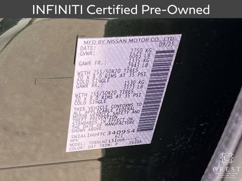 Certified 2026 INFINITI QX60 Autograph w/ Autograph Tech Package AWD/4WD image 32
