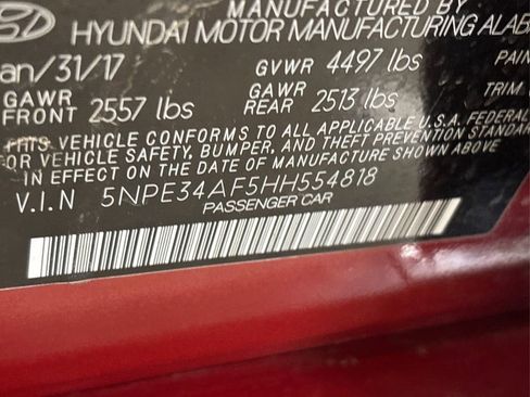 Used 2017 Hyundai Sonata Sport w/ Value Edition Package 02 image 16