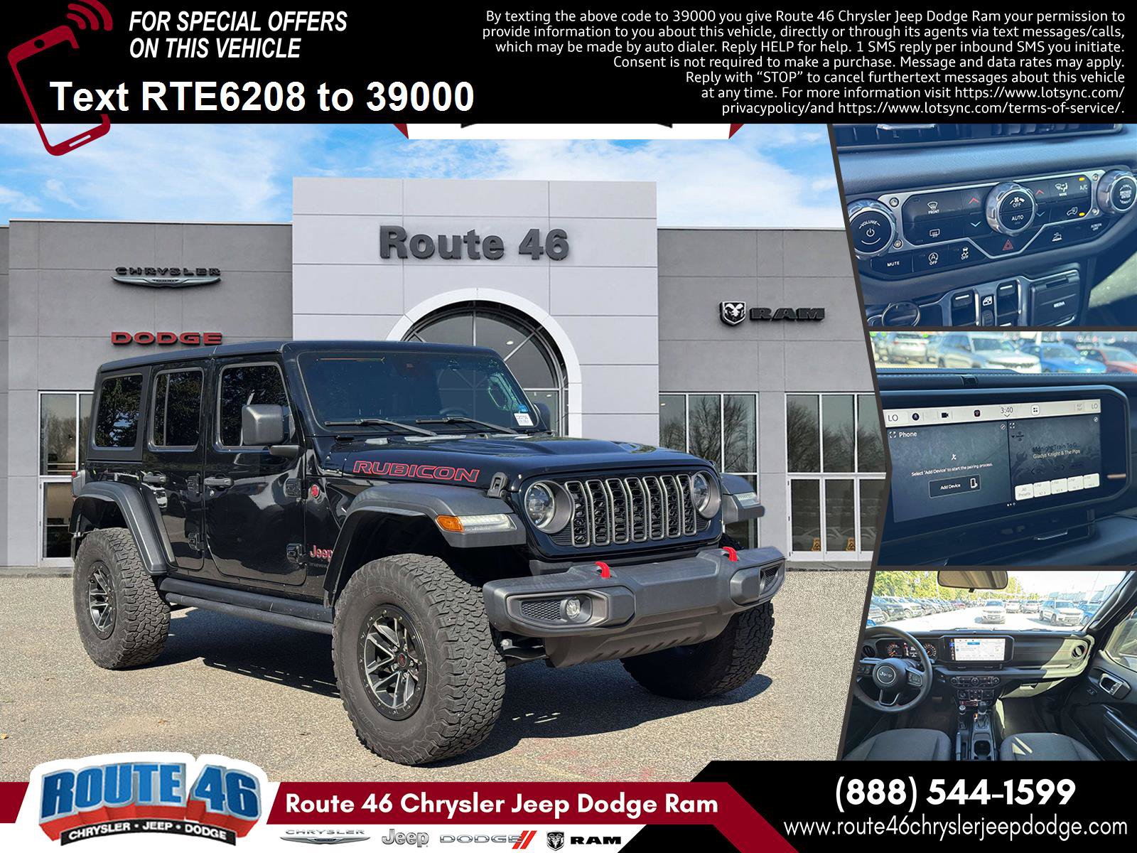 Used 2024 Jeep Wrangler Unlimited Rubicon w/ XTREMEE 35" Tire Package AWD/4WD image 1