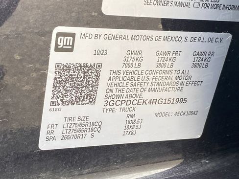 Certified 2024 Chevrolet Silverado 1500 Custom Trail Boss AWD/4WD image 26