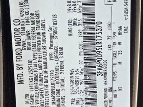 Used 2020 Ford Fusion Titanium image 25