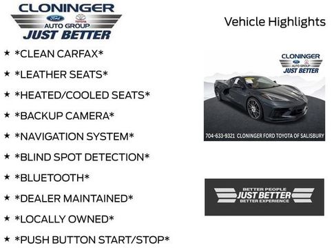 Used 2020 Chevrolet Corvette Stingray Preferred Cpe w/ 2LT Preferred Equipment Group RWD image 3