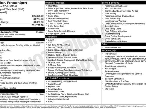 Used 2021 Subaru Forester Sport w/ Popular Package #2 AWD/4WD image 10