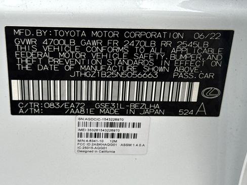 Used 2022 Lexus IS 350 F Sport image 33