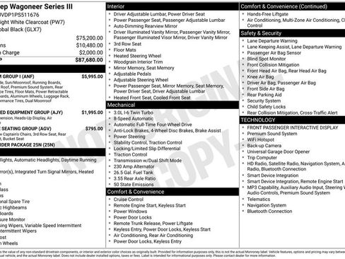 Used 2023 Jeep Wagoneer Series III w/ Premium Group I AWD/4WD image 2