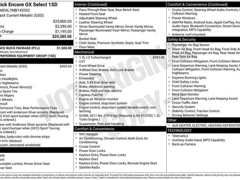 Used 2021 Buick Encore GX Select w/ Experience Buick Package FWD image 5