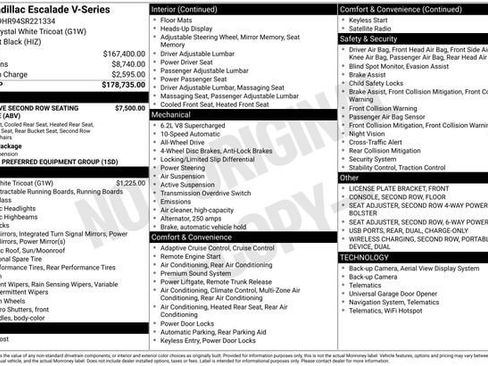 Certified 2025 Cadillac Escalade V AWD/4WD image 35