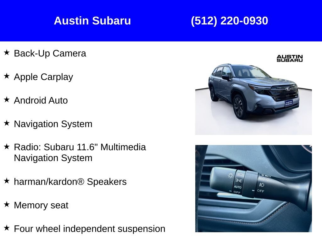 New 2026 Subaru Forester Touring AWD/4WD image 9