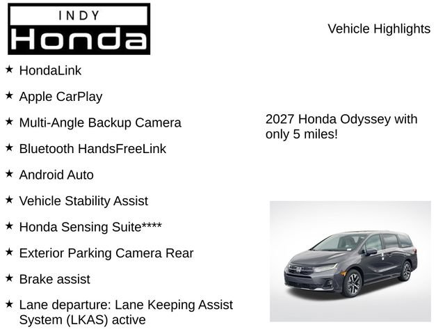 New 2027 Honda Odyssey EX-L image 7