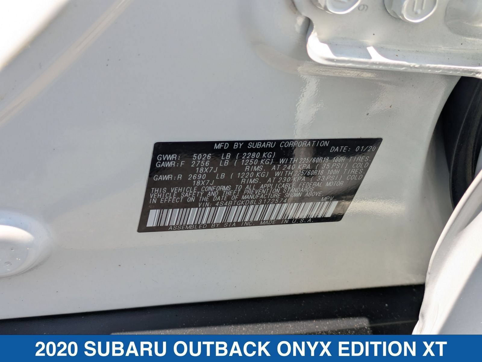 Used 2020 Subaru Outback Onyx Edition XT AWD/4WD image 40
