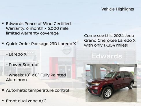 Used 2024 Jeep Grand Cherokee Laredo X AWD/4WD image 10