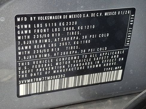 New 2026 Volkswagen Tiguan SE AWD/4WD image 11