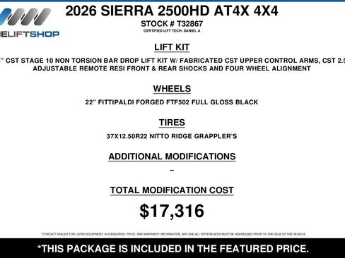 Used 2026 GMC Sierra 2500 AT4X w/ AT4X AEV Edition AWD/4WD image 2