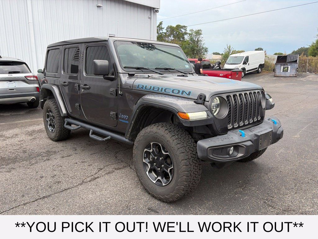 Used 2021 Jeep Wrangler Unlimited Rubicon 4xe w/ Cold Weather Group AWD/4WD 360° Tour