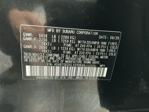 Used 2020 Subaru Outback Onyx Edition XT w/ Popular Package #2 image 16