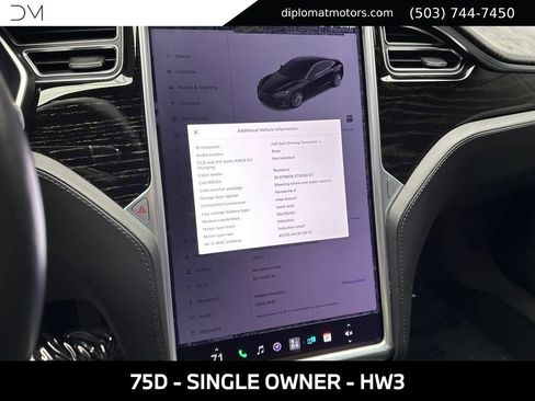 Used 2016 Tesla Model S 75D AWD/4WD image 35