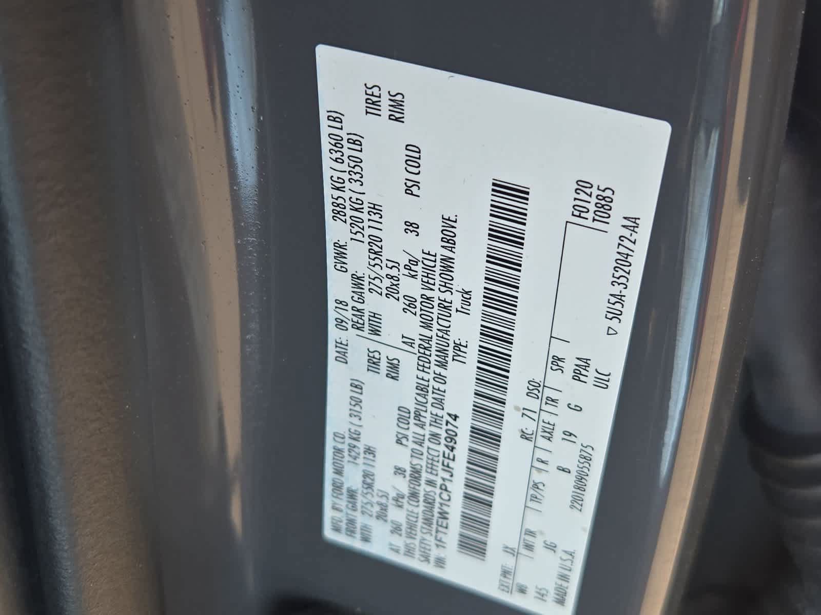 Used 2018 Ford F150 XL w/ Equipment Group 101A Mid RWD image 33