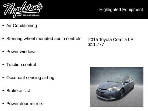 Used 2015 Toyota Corolla LE image 3