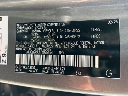 New 2026 Lexus LX 600 4WD w/ Luxury Package image 39