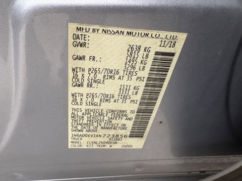 Used 2019 Nissan Frontier SV image 32