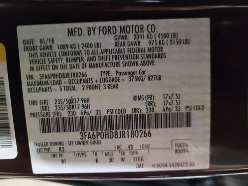 Used 2018 Ford Fusion SE w/ Fusion SE Technology Package FWD image 33