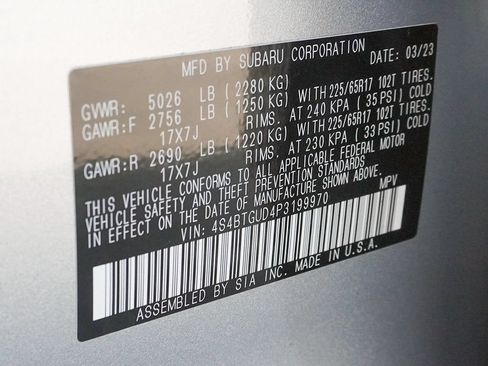 Used 2023 Subaru Outback Wilderness AWD/4WD image 50
