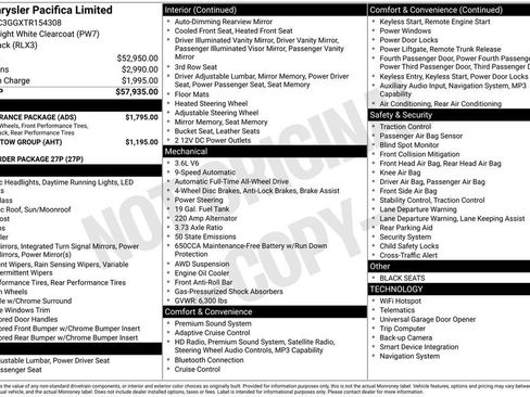 Used 2026 Chrysler Pacifica Limited w/ S Appearance Package AWD/4WD image 6