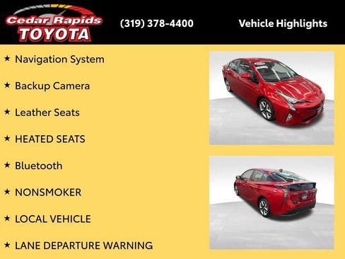 Certified 2018 Toyota Prius Four Touring image 8
