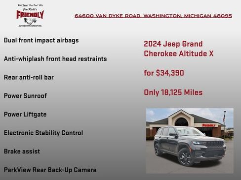 Used 2024 Jeep Grand Cherokee Altitude AWD/4WD image 30
