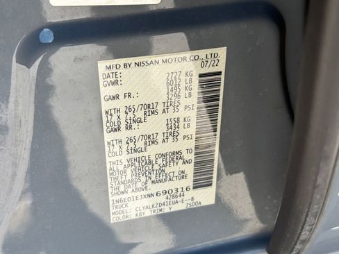 Used 2022 Nissan Frontier Pro-X w/ Pro-X Premium Package image 30