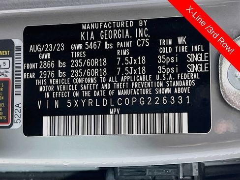 Certified 2023 Kia Sorento S AWD/4WD image 13