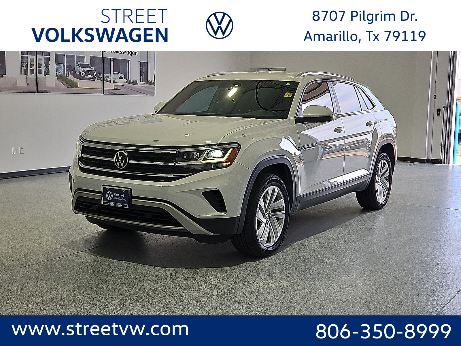Certified 2022 Volkswagen Atlas Cross Sport SE AWD/4WD image 1