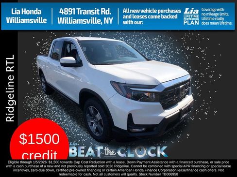 New 2026 Honda Ridgeline RTL image 1