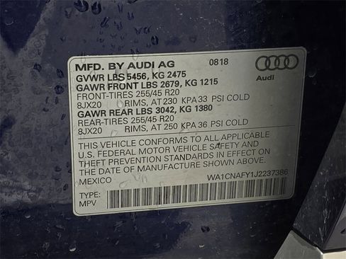 Used 2018 Audi Q5 Prestige w/ Prestige Package image 36