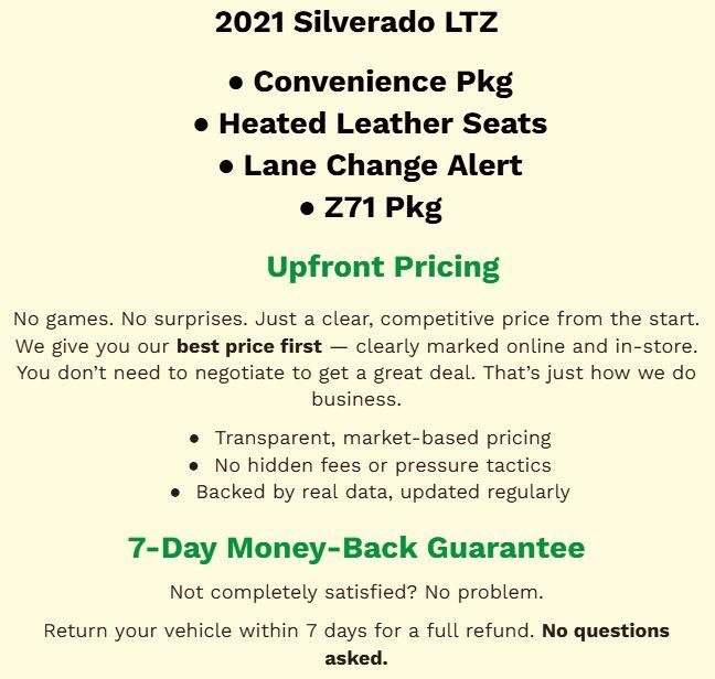 Used 2021 Chevrolet Silverado 1500 LTZ AWD/4WD image 2
