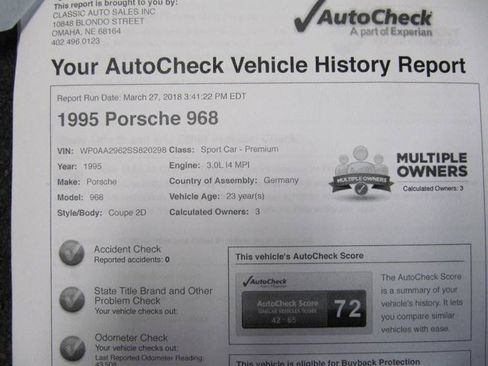 Used 1995 Porsche 968 Coupe RWD image 33