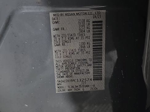 Certified 2023 Nissan Murano Platinum w/ Cargo Package FWD image 31