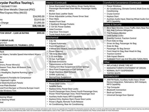 Used 2017 Chrysler Pacifica Touring-L image 2