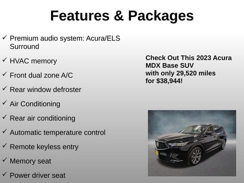 Used 2023 Acura MDX SH-AWD w/ Technology Package image 12