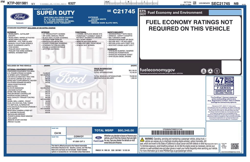 Used 2025 Ford F550 4x4 Crew Cab Super Duty image 28
