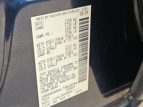 Used 2019 Nissan Frontier SV image 25