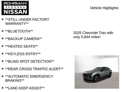 Used 2025 Chevrolet Trax RS w/ Driver Confidence Package image 7