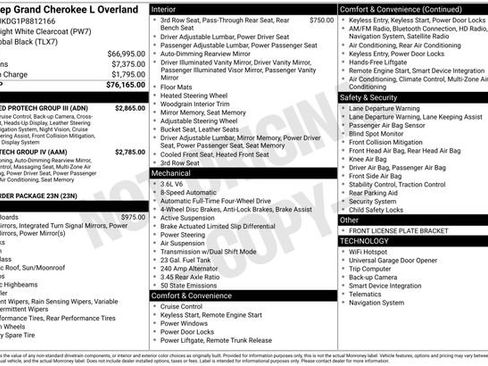 Used 2023 Jeep Grand Cherokee L Overland w/ Advanced Protech Group III image 33